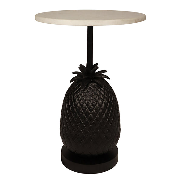 Pineapple Marble Table - Black & White