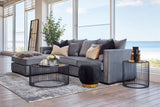 Casablanca 3 Seater Lounge with Chaise - Smoke