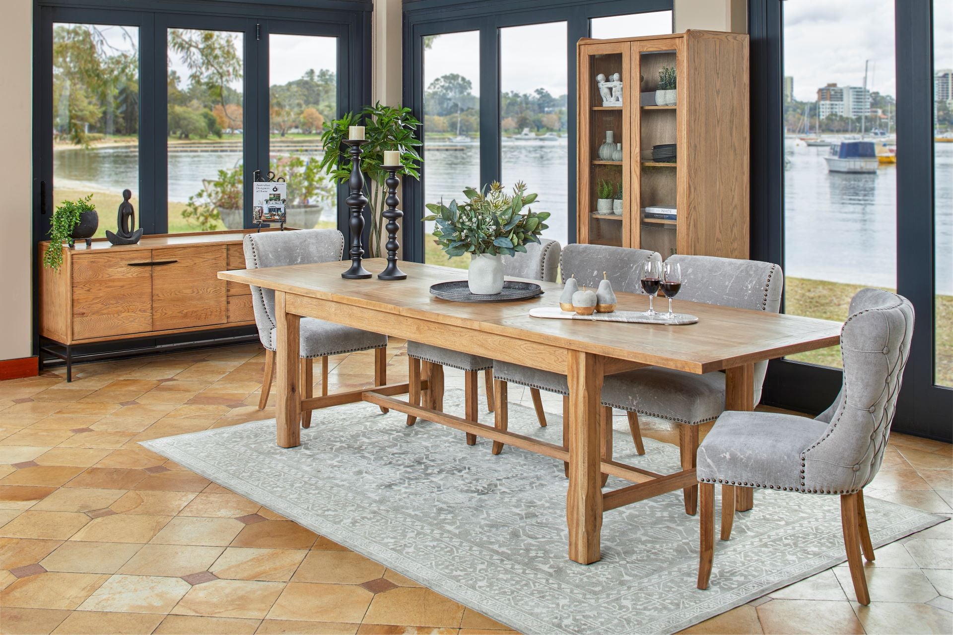 Buy Country Style Portland Extension Dining Table In Perth, Joondalup,  Osborne Park – The Furniture Gallery