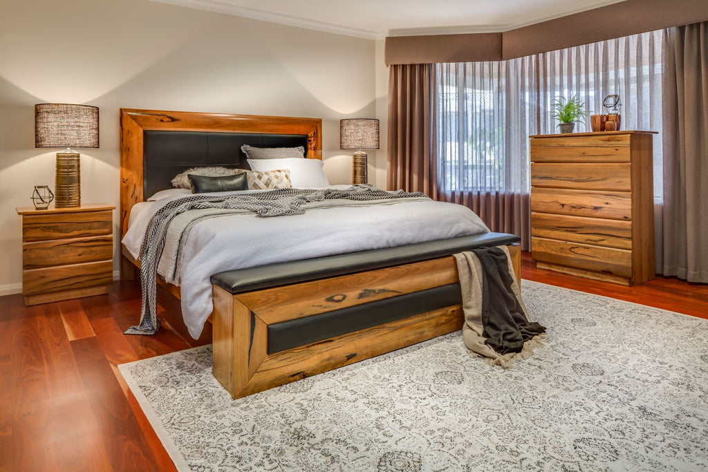 Buy Armani Premium Solid Marri Timber Bed in Perth Osborne Park