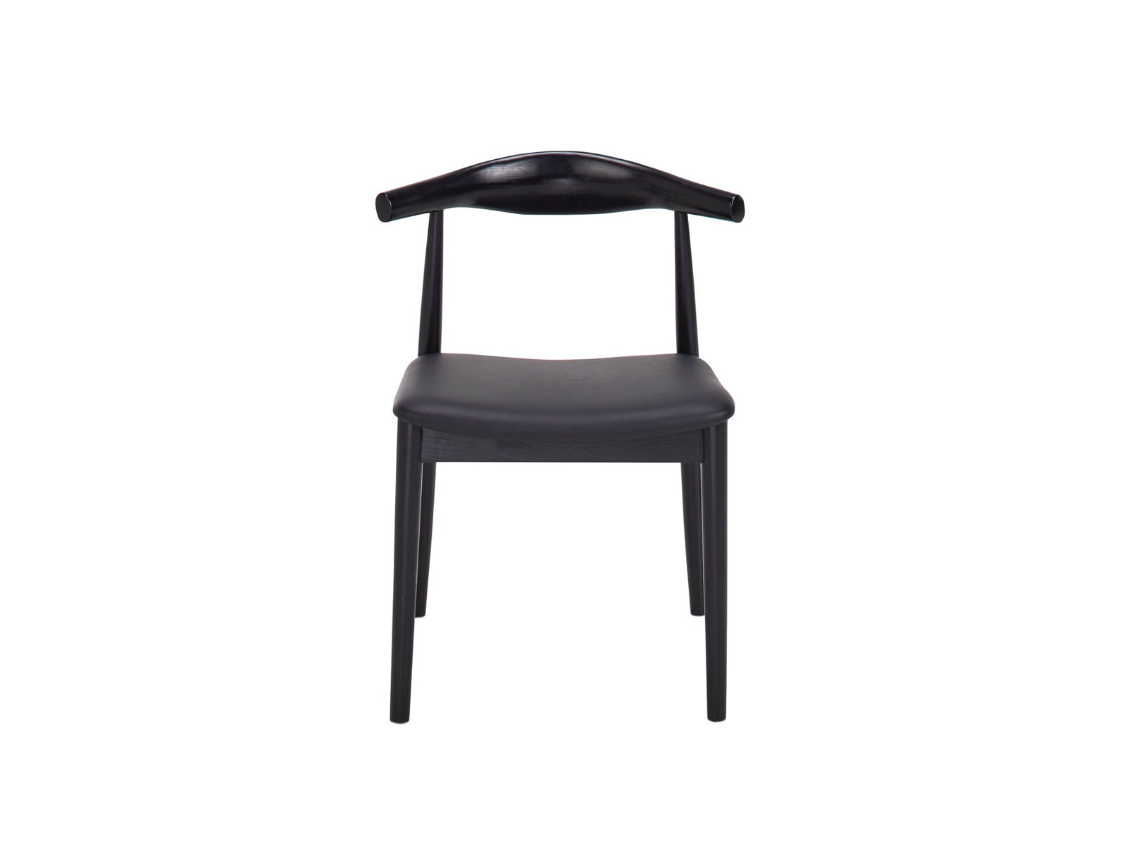 Buy Hans Wegner Replica Elbow Black Chair in Perth Osborne Park Joondalup WA The Furniture Gallery
