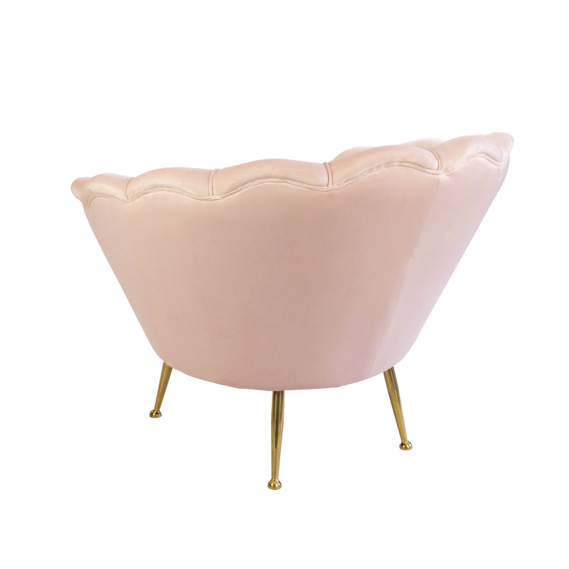 Pink clam shell chair deals