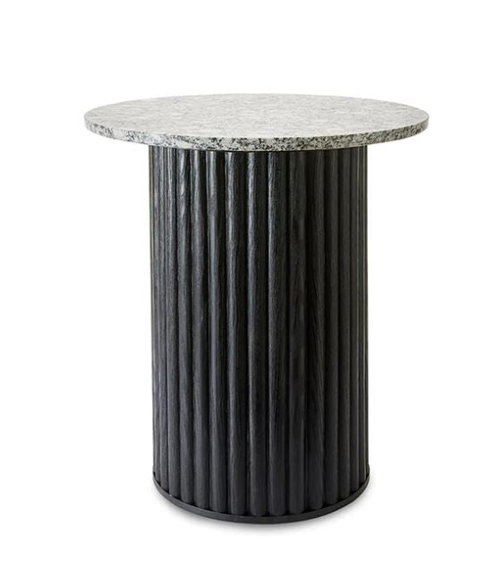 Buy Adeline Round Black Marble Side Table in Perth, Osborne Park, Joondalup WA The Furniture