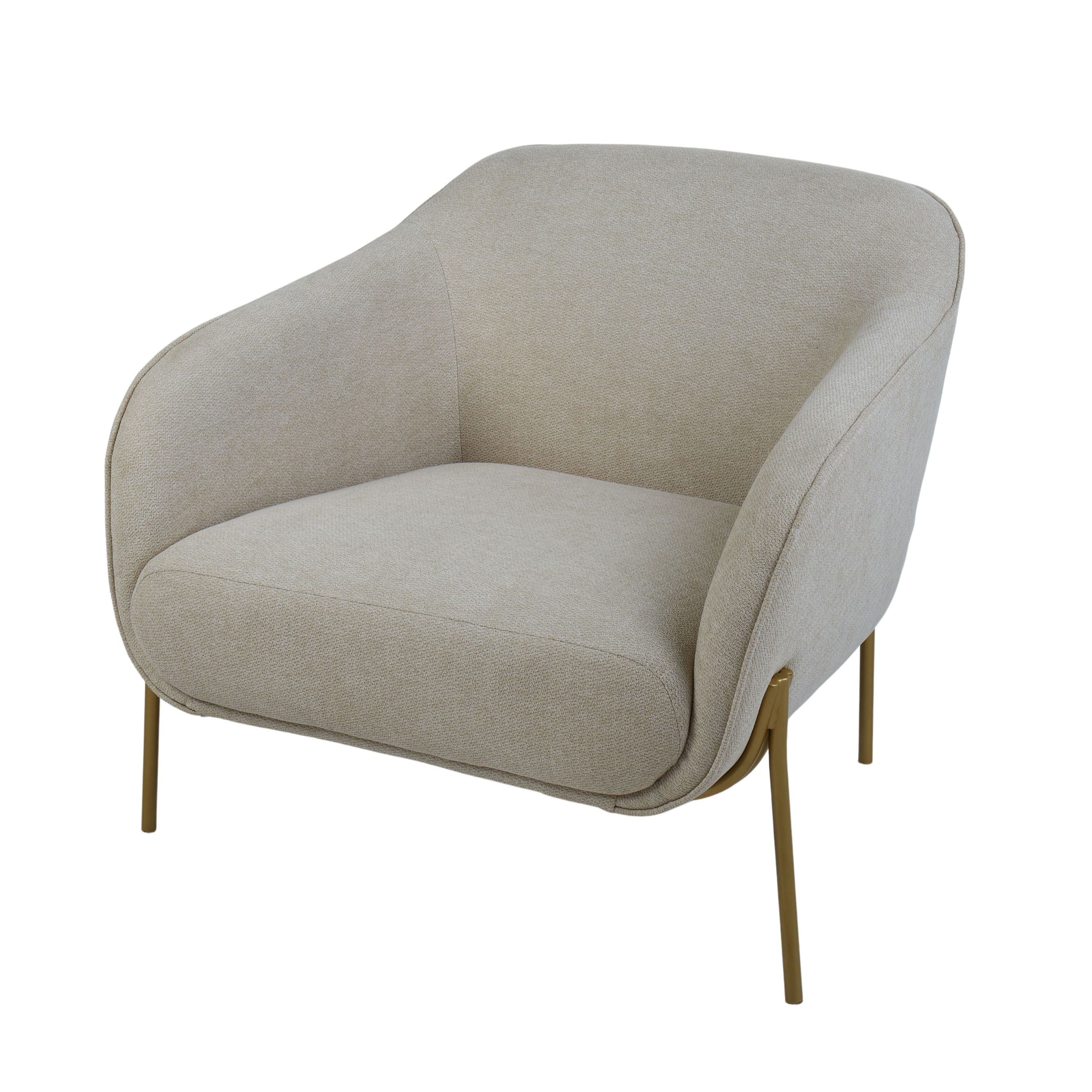 Buy Curved Arm Chair with Brass Leg in Perth, Osborne Park, Joondalup ...