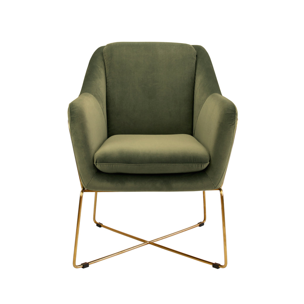Olive green armchair deals