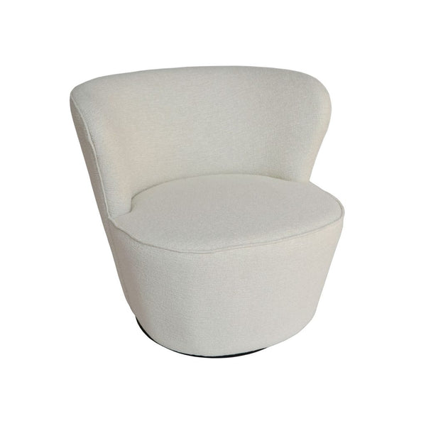 Coco Swivel Chair - Textured Pearl